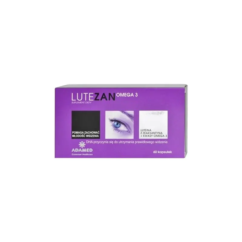 Lutezan Omega 3, Preparat koji sadrži omega-3 kiseline, lutein i zeaksantin, Kapsule