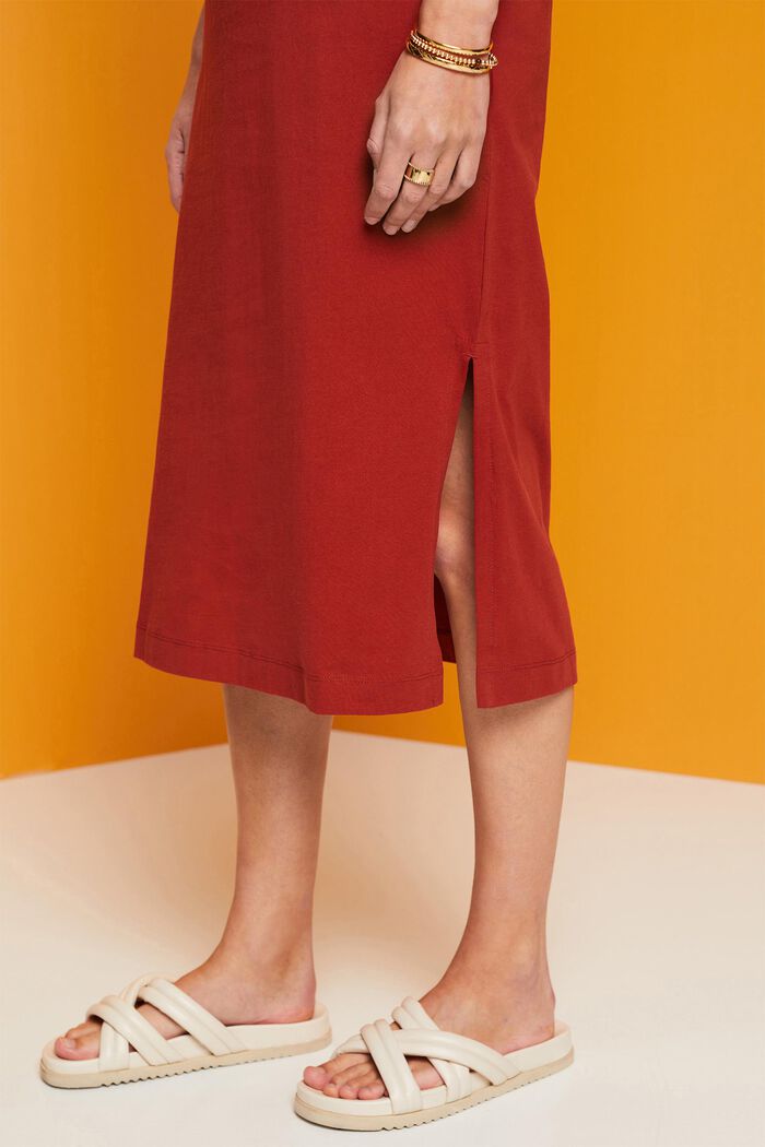 T-Shirt-Kleid in Midilänge