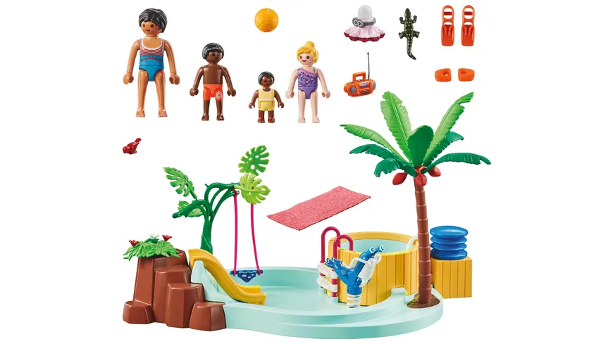 PLAYMOBIL 71529 - my Life - Kinderbecken mit Whirlpool