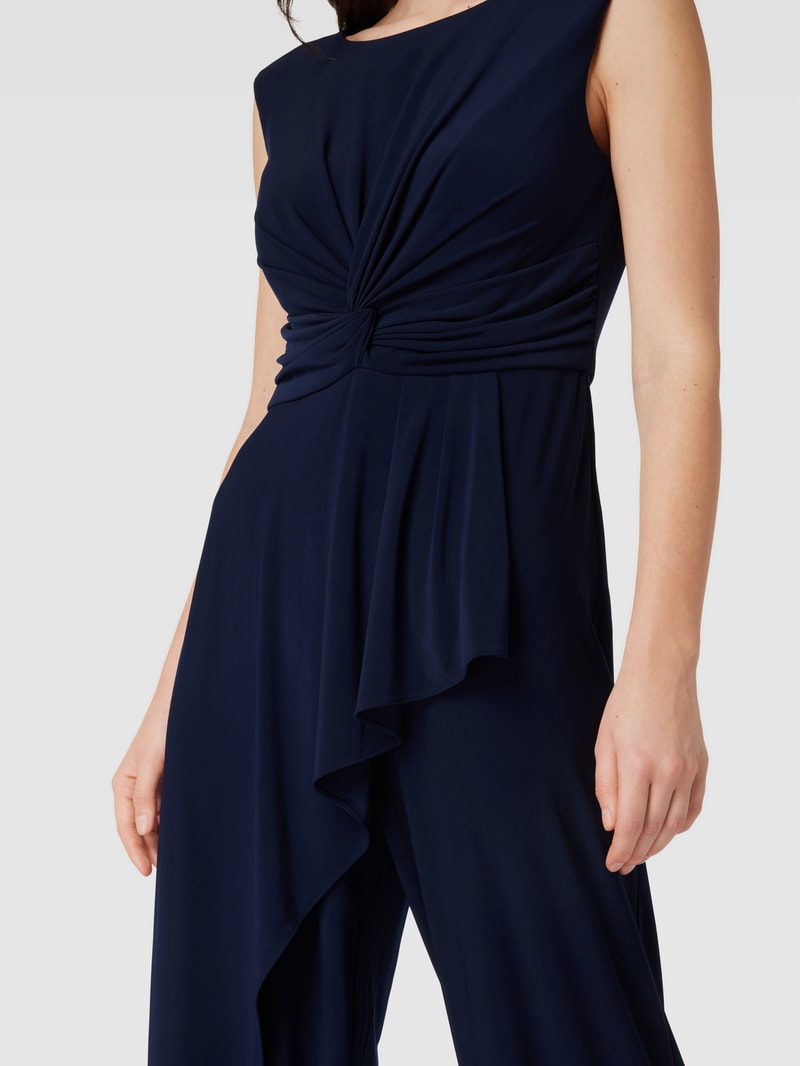 Jumpsuit mit Knoten-Detail in marineblau