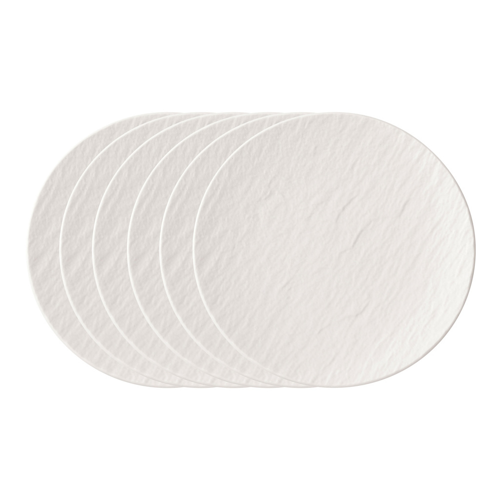 Villeroy & Boch Assiette à pain 6 pièces Manufacture Rock blanc Assiette