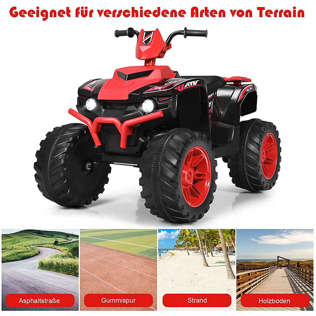Quad 2,8-5 km/h mit Scheinwerfer