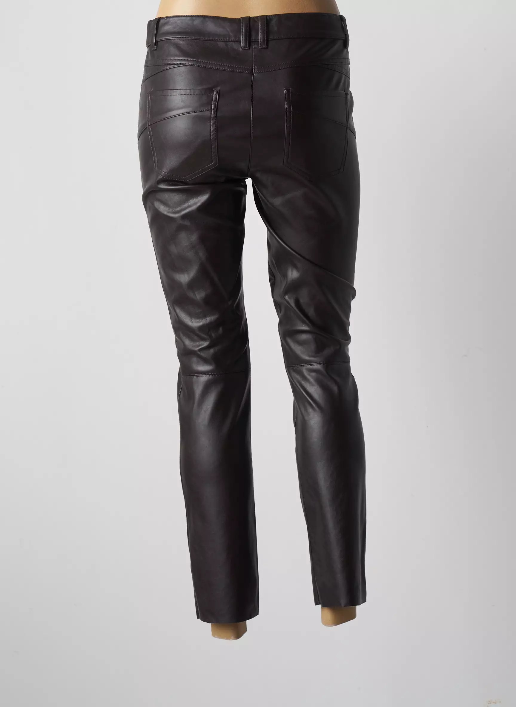 Marc Aurel Pantalons Slim Femme couleur marron