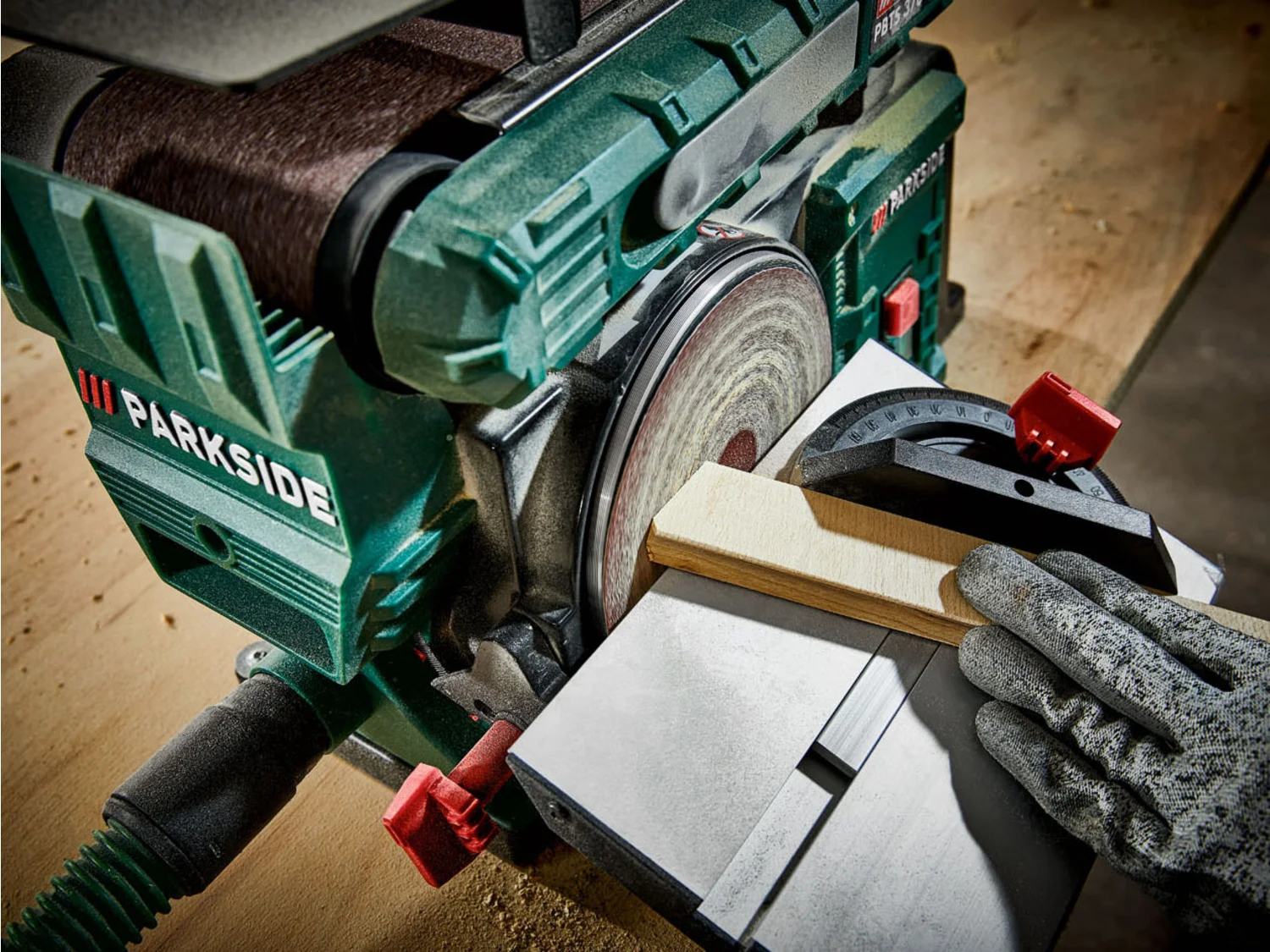 PARKSIDE® belt and disc sander »PBTS 370 B2«, 370 watts