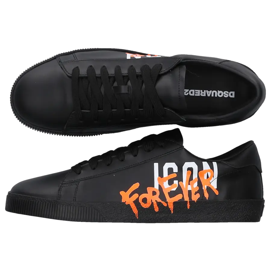 Dsquared2 - Sneaker low ICON CASSETTA Kalbsleder - schwarz