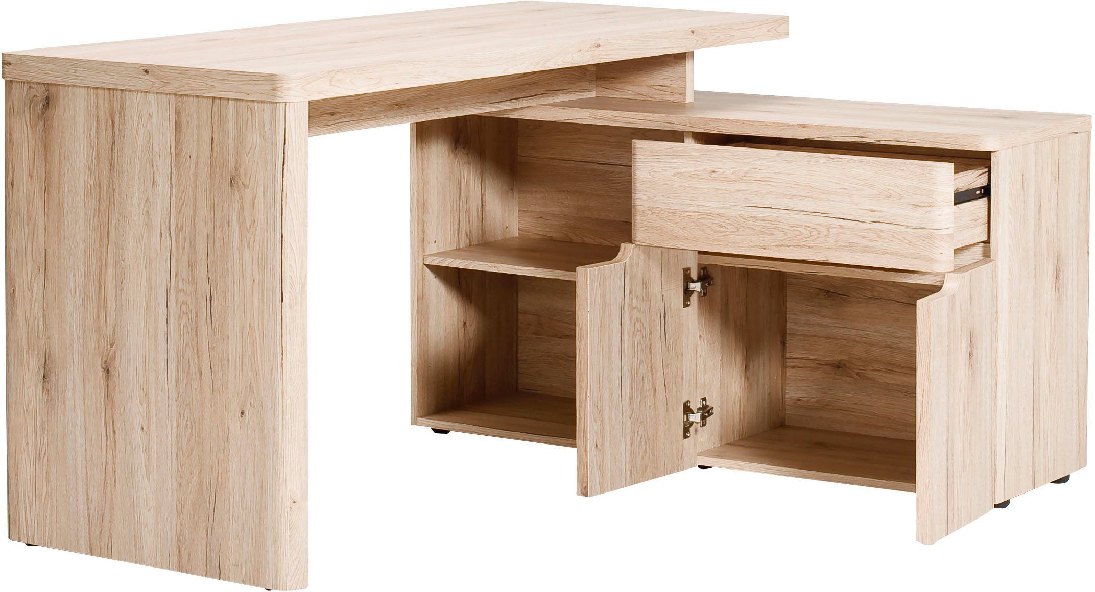 Jahnke Eckschreibtisch CU-LIBRE 150 E (1-St), wechselseitig montierbar