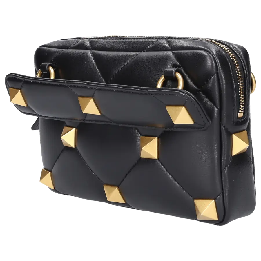 Valentino Garavani - Crossbody ROMAN STUD Nappaleder - schwarz