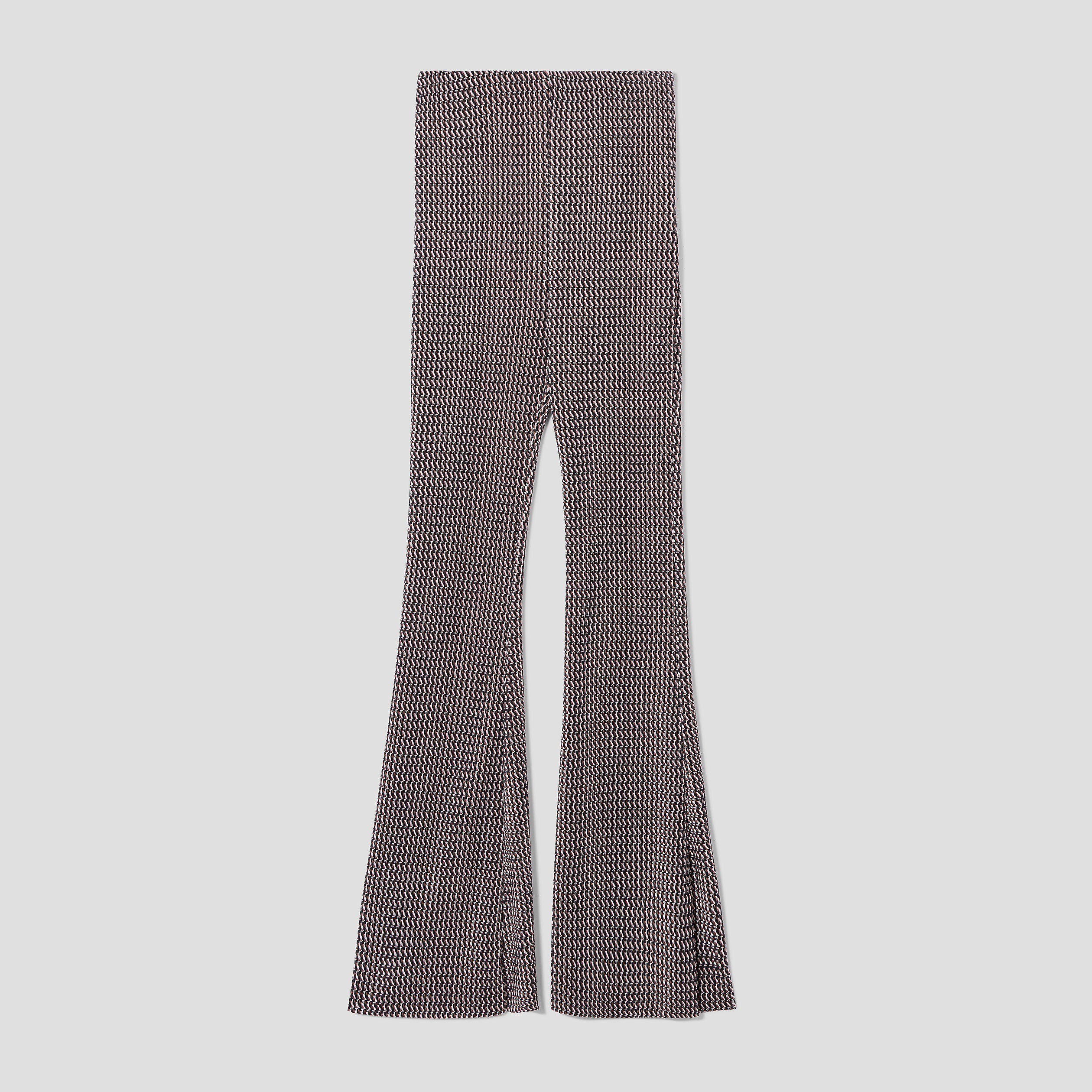 Pantalon flare plissé marron femme | Cache Cache