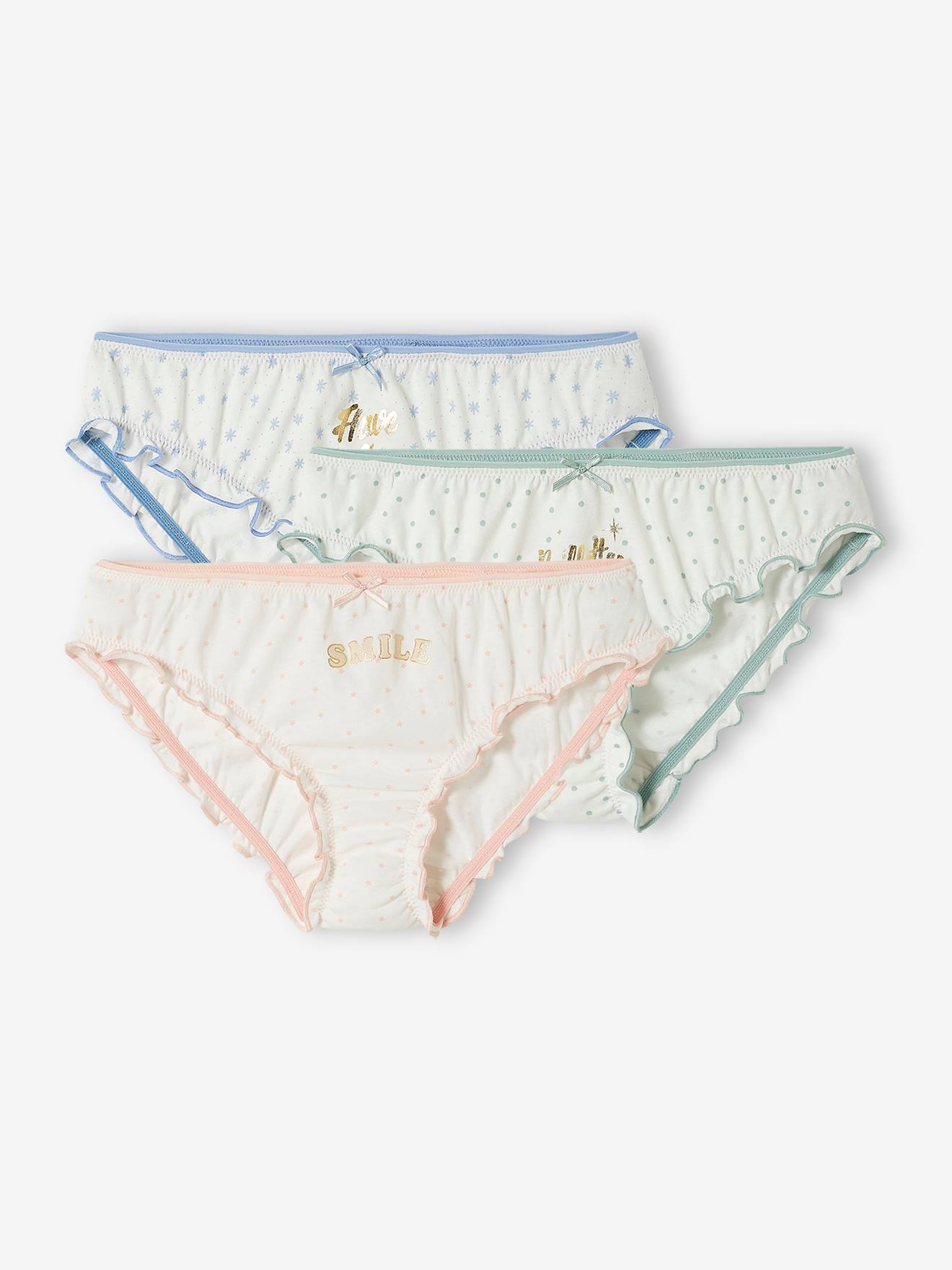 Lot de 3 culottes volantées fille lot ivoire