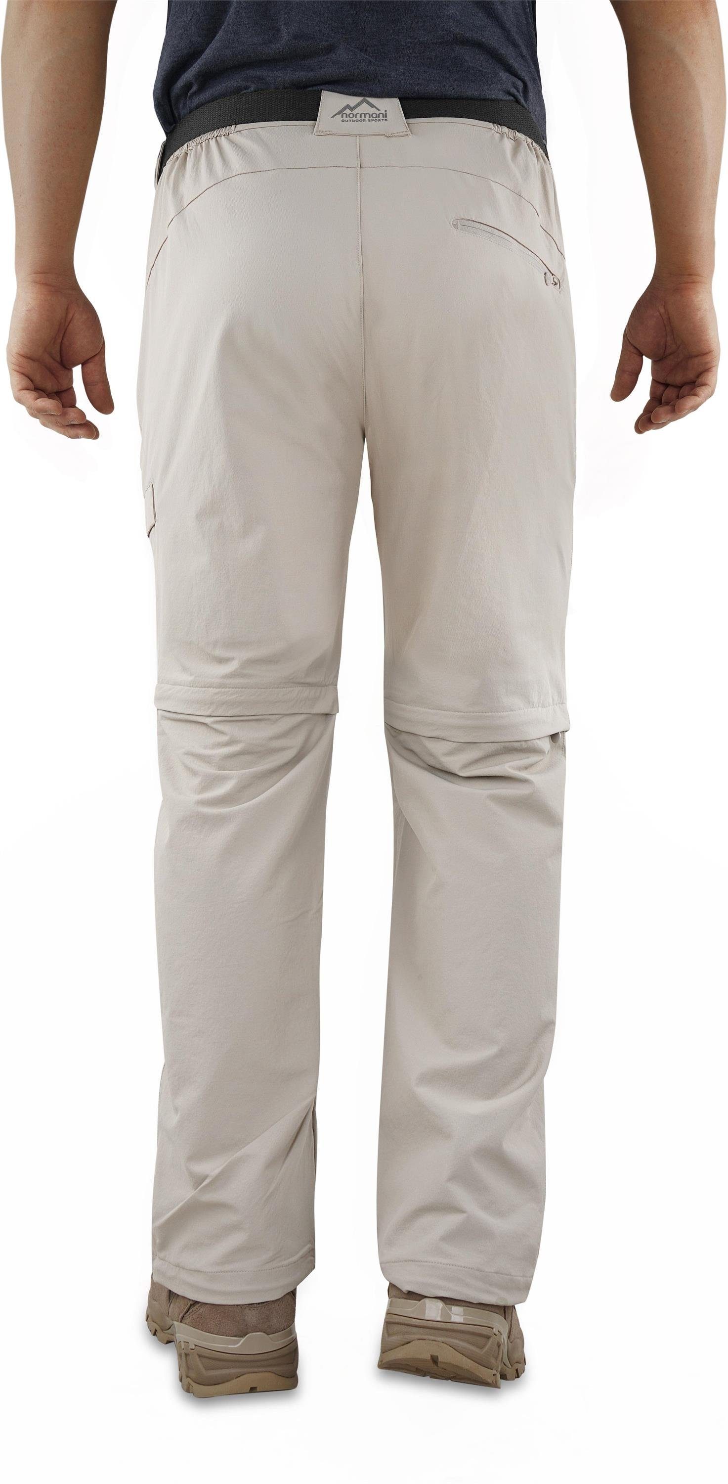 normani Zip-off-Hose Herren 2-in-1 Zip-Off Softshellhose Daventry Outdoorhose Wanderhose Sommerhose mit Sonnenschutzfaktor 50+