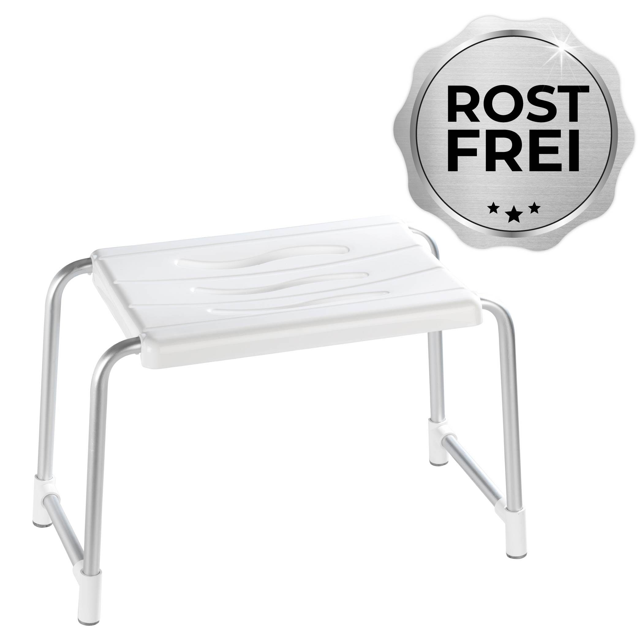 WENKO Duschhocker Secura Wannenhocker Duschsitz Duschstuhl Badewannensitz Badhocker