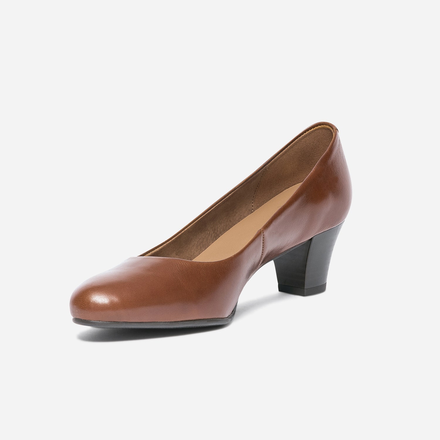 Escarpin ERAM FLEX marron en cuir