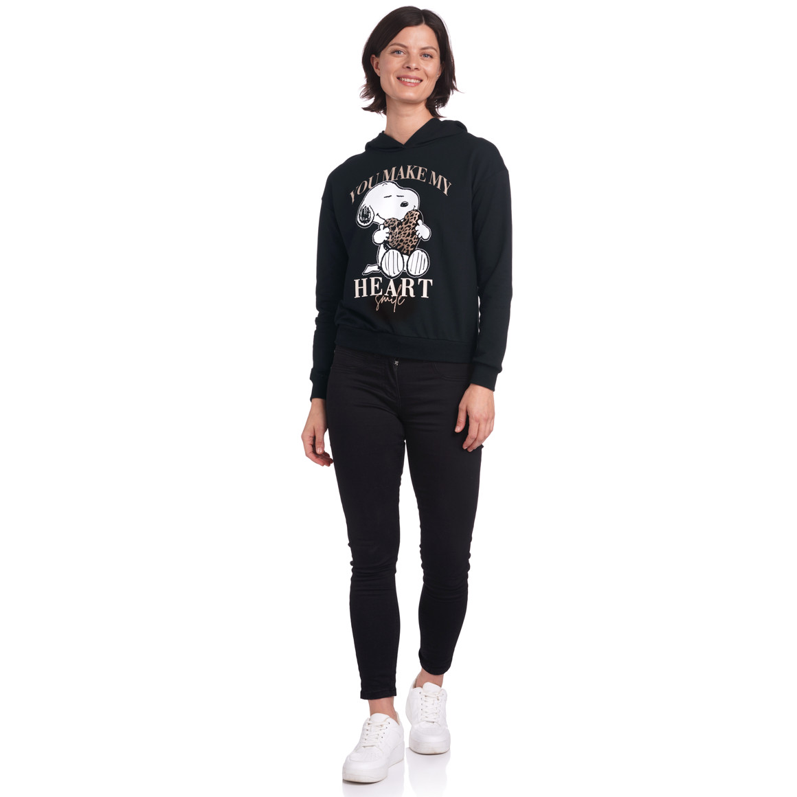 Snoopy Langarmshirt mit Kapuze