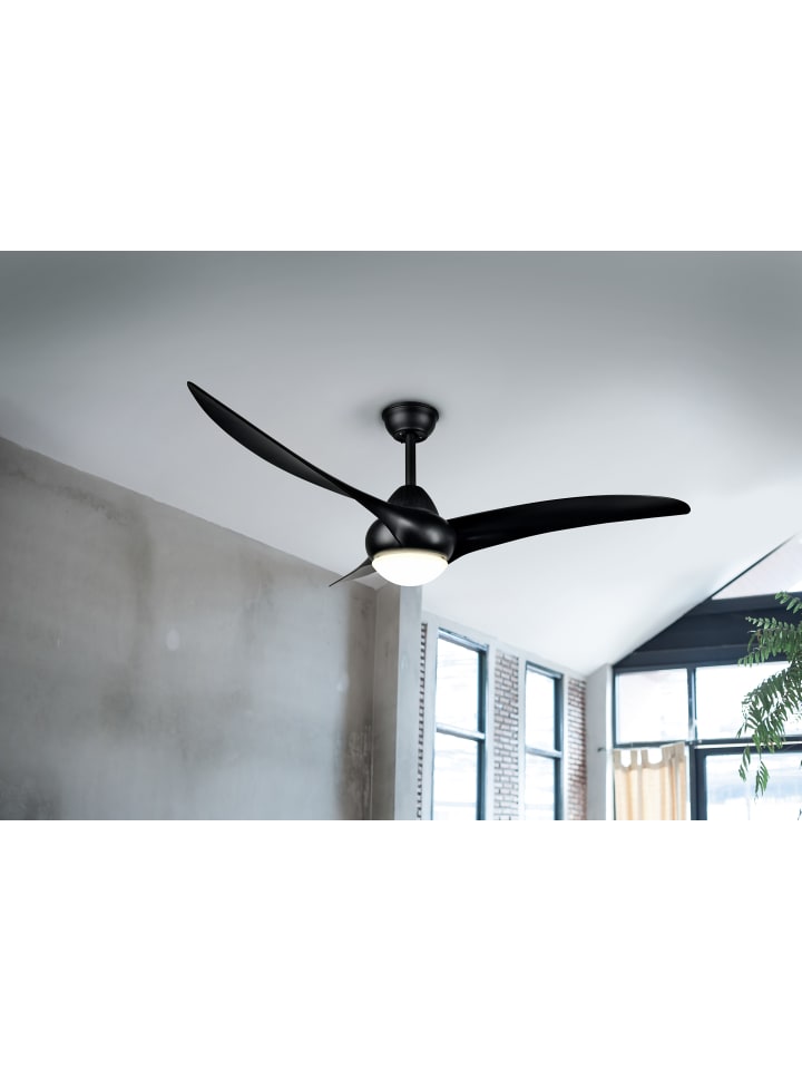 Reality Leuchten Ventilator ALESUND in schwarz matt günstig kaufen onesize