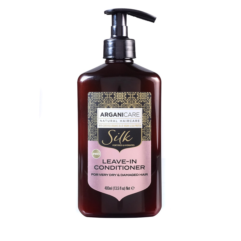 Arganicare Soin sans rinçage à la protéine de soie hydratant et coiffant  pour cheveux secs