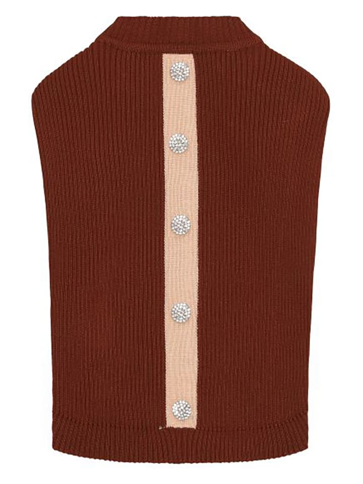 VOV & VUF Hundepullover in Rot/ Creme günstig kaufen