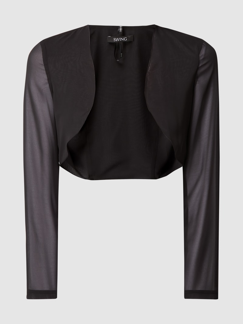 Bolero aus Chiffon in schwarz