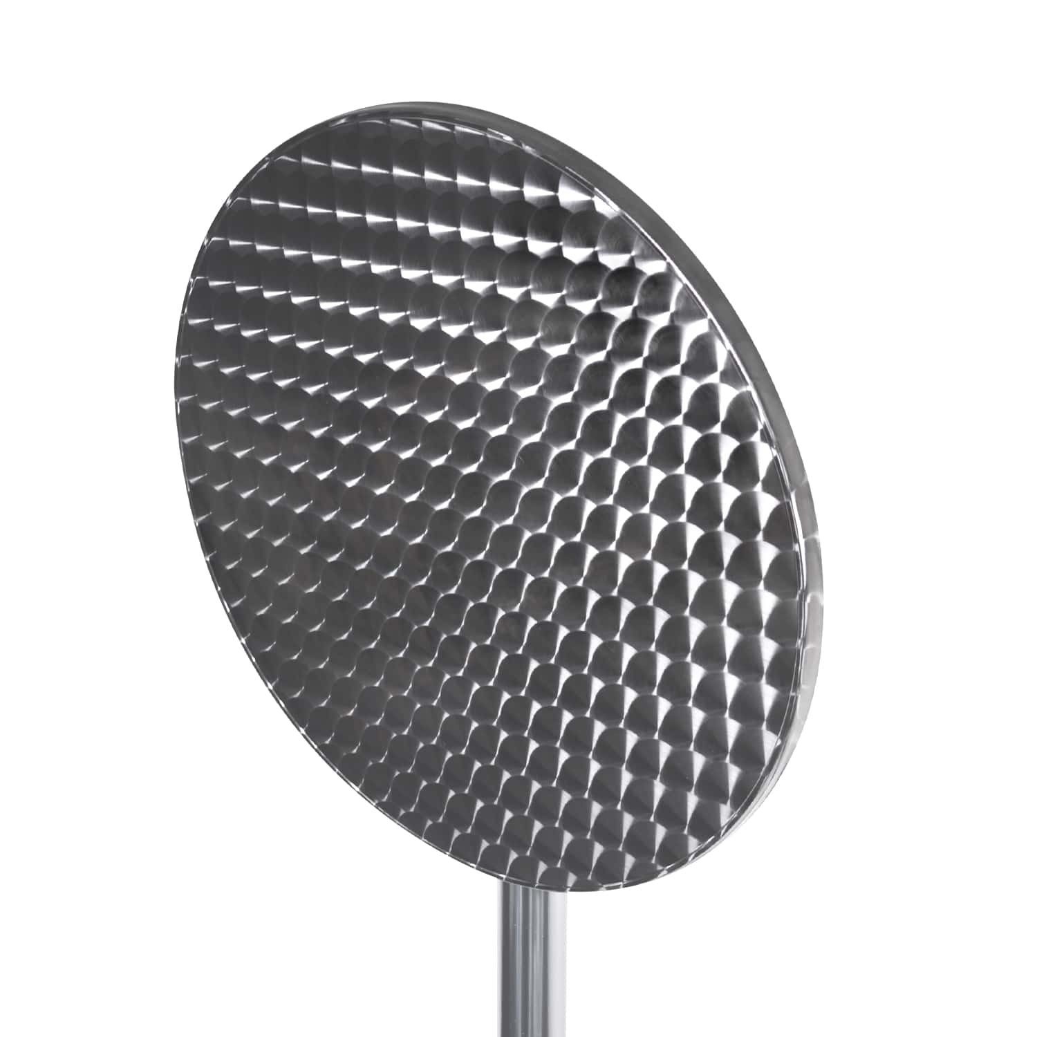 TroniTechnik Klapptisch Stehtisch Bistrotisch klappbar Ø 60cm, Aluminium und Edelstahl (in Weiß aus Aluminium, für Terrasse, höhenverstellbar bis 110cm), 2in1 Ø 60cm, wetterfest