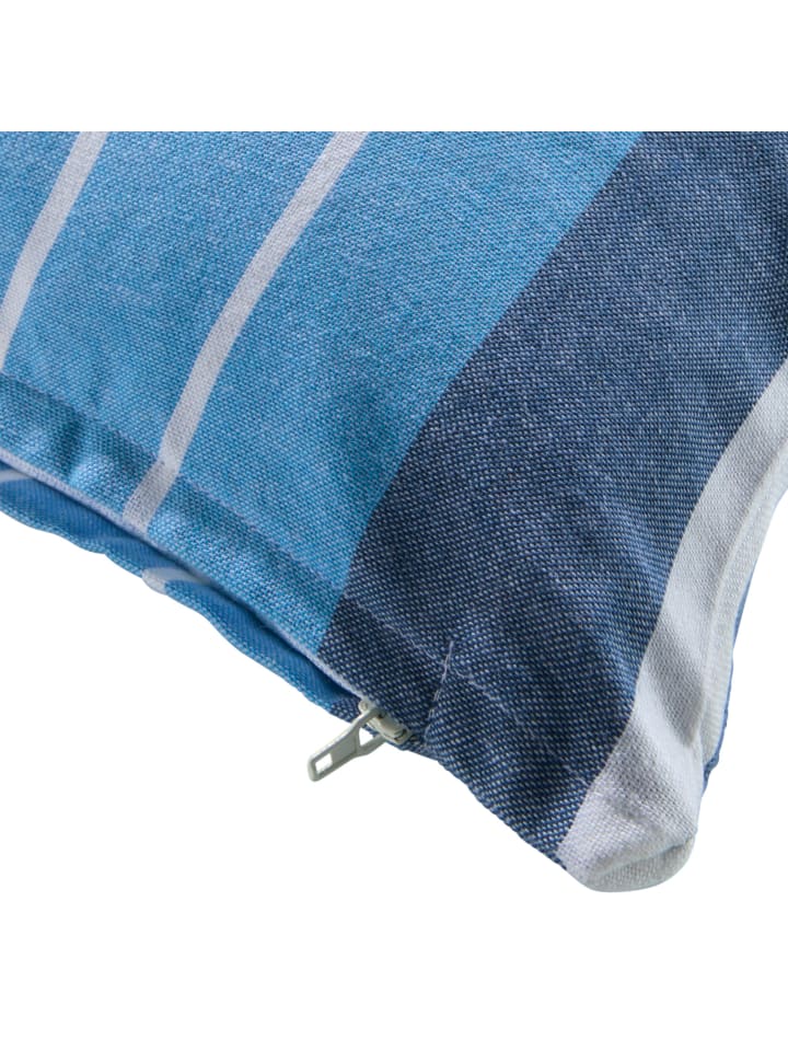 REDBEST buntgewebt, Baumwolle Kissenhülle in blau-gelb günstig kaufen