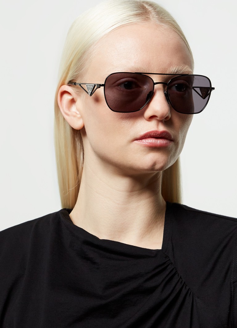 Ochelari de soare aviator polarizați Prada PRA50S