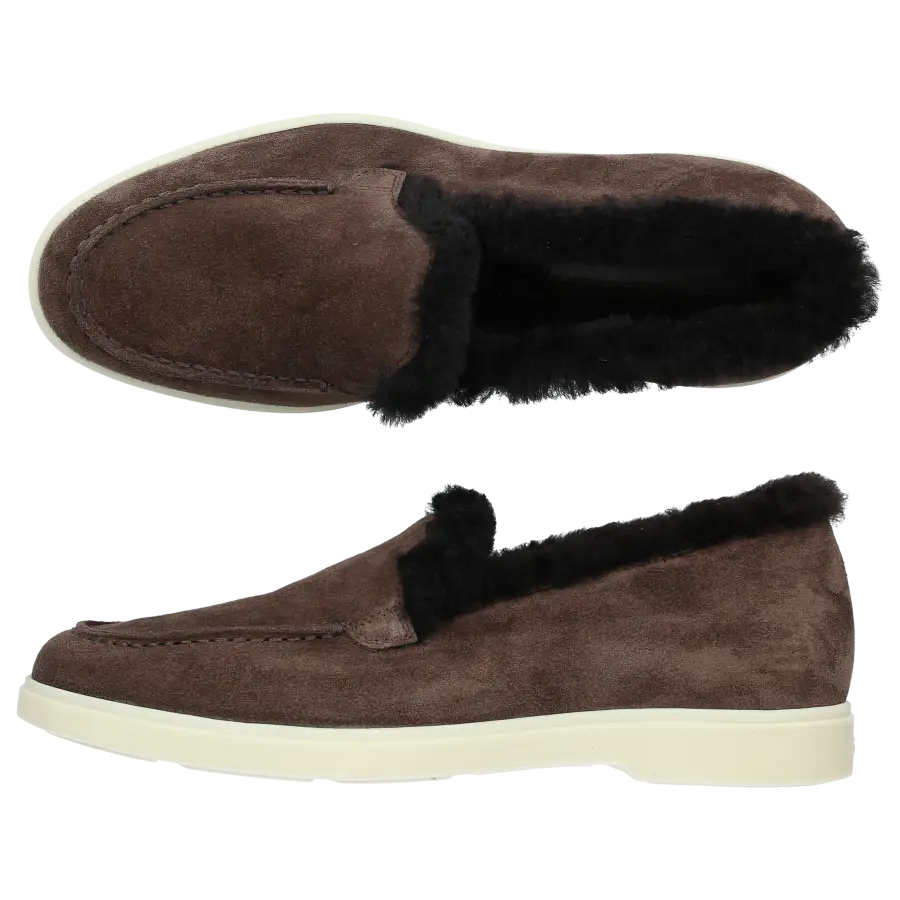Santoni - Stiefeletten 58888 Veloursleder - braun