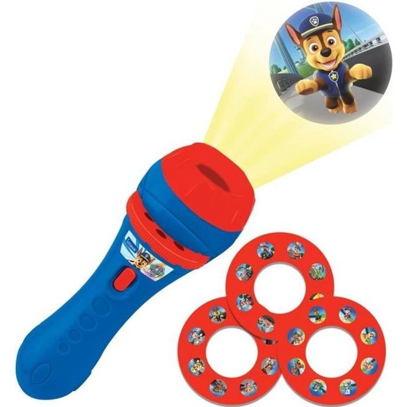 Projecteur à histoires et lampe torche Pat’ Patrouille bleu