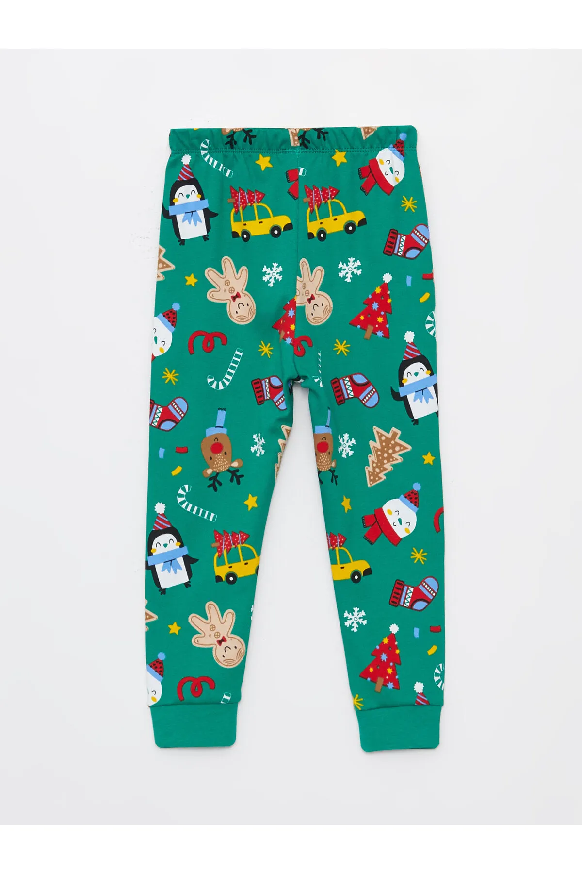 LC Waikiki  Langarm-Pyjama-Set für Babys mit Rundhalsausschnitt und Neujahrsmotiv