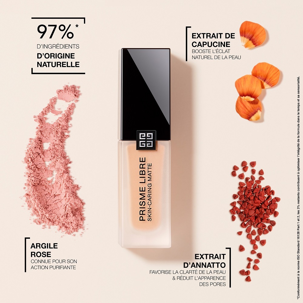 Givenchy PRISME LIBRE SKIN-CARING MATTE Fond de teint fini mat lumineux