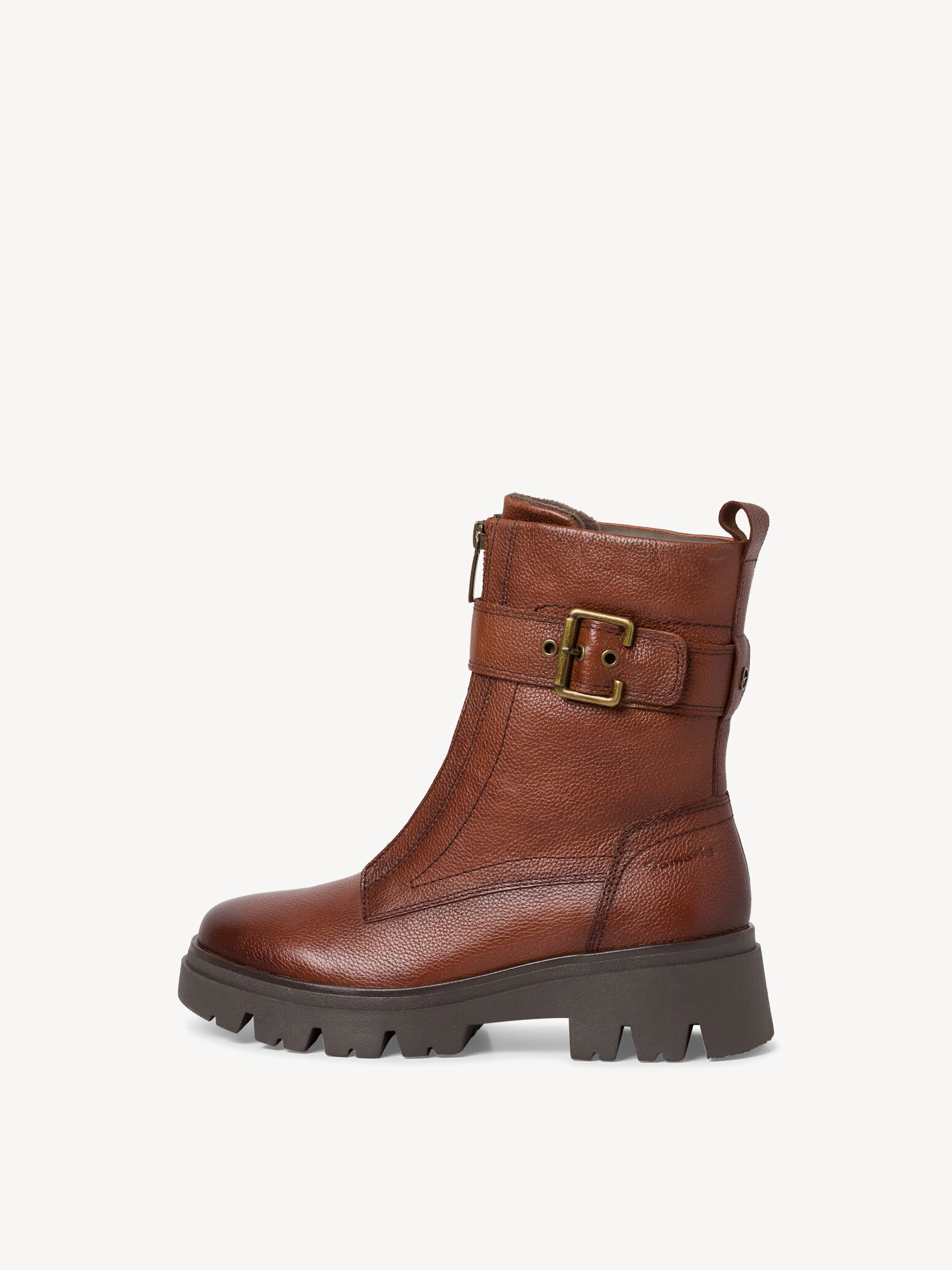 Bottine en cuir - marron