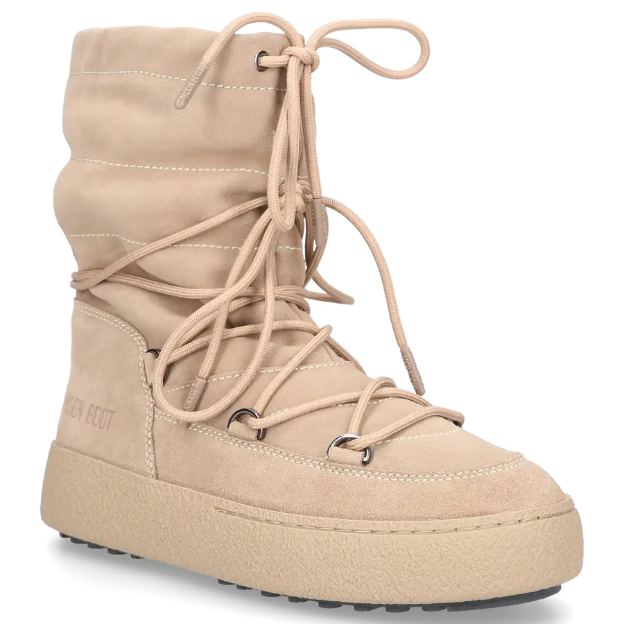 MOON BOOT - Snowboots LTRACK Nubukleder - beige