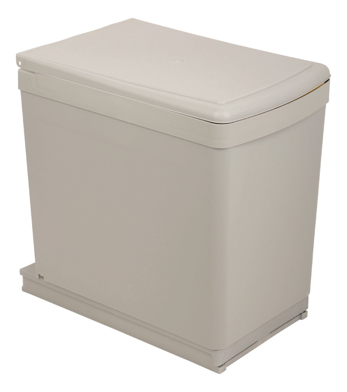 SANITOP WINGENROTH Einbaumülleimer, 1 Fach 16 Liter, ausziehbar, Henkel-Eimer, Schienengestell, 280136