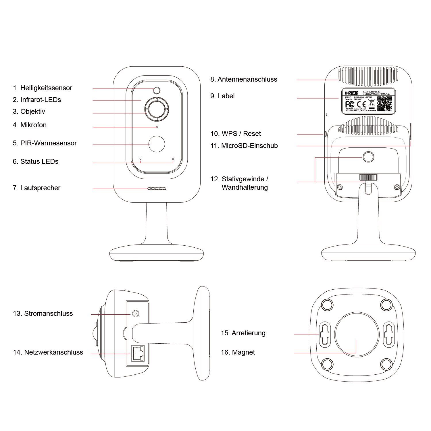 INSTAR IN-8401 2K+ IP-Überwachungskamera