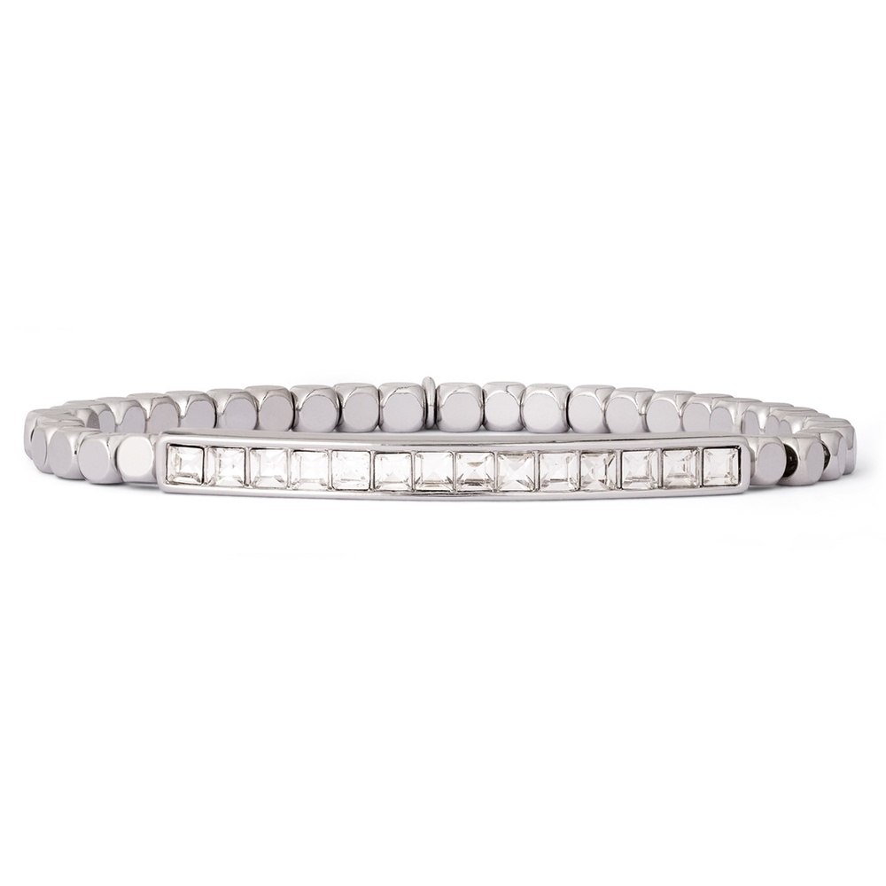 Pippa&Jean Bracelet tendance Laiton Cristaux de verre en Argent Bracelet