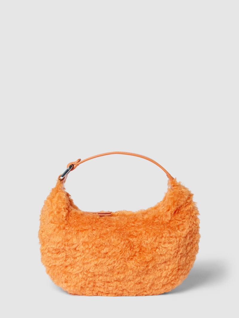 Handtasche in Fell-Optik in orange