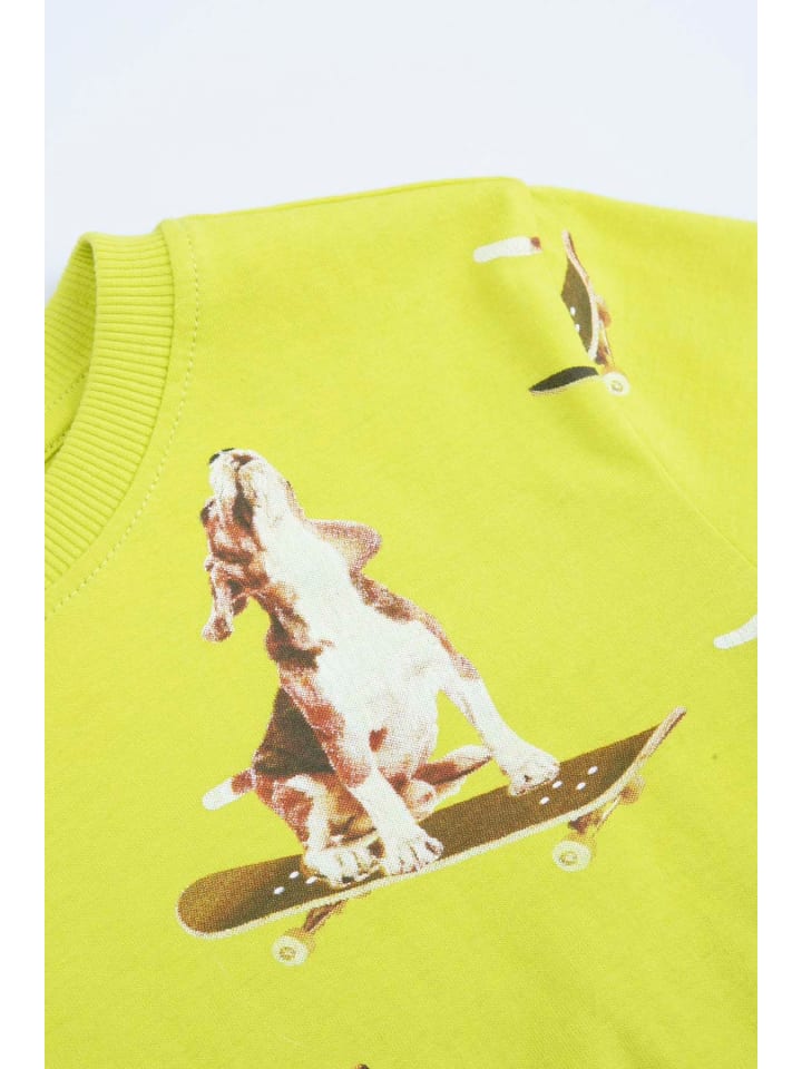 Coccodrillo Langärmeliges T-shirt in limonengrün günstig kaufen 92