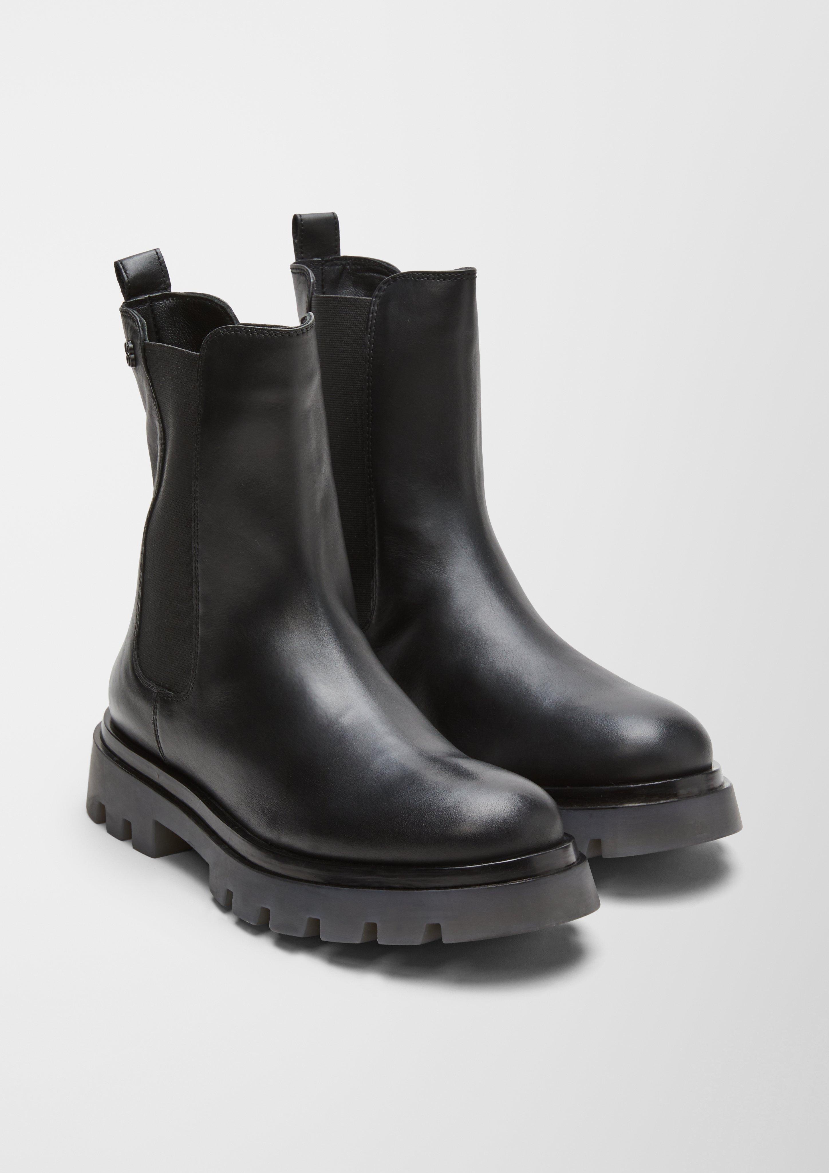 Gefütterte Lederstiefel  6006611-001