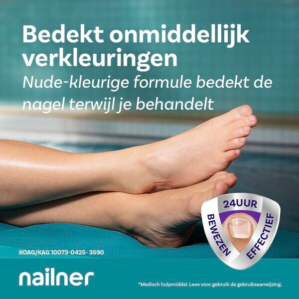 Nailner Active Cover ošetrenie nechtov proti plesniam a lak na nechty, zdravotnícka pomôcka - 30 ml 8 ml