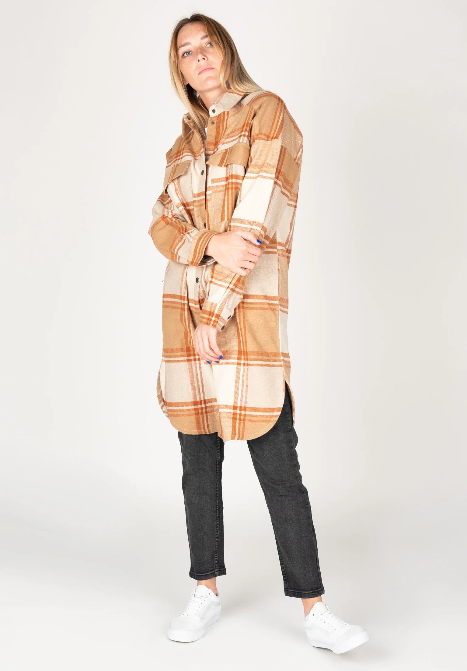 Checky Shirt Jacket