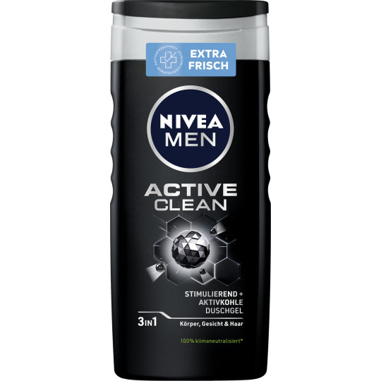 Nivea Men 3in1 Duschgel Active Clean 250ML