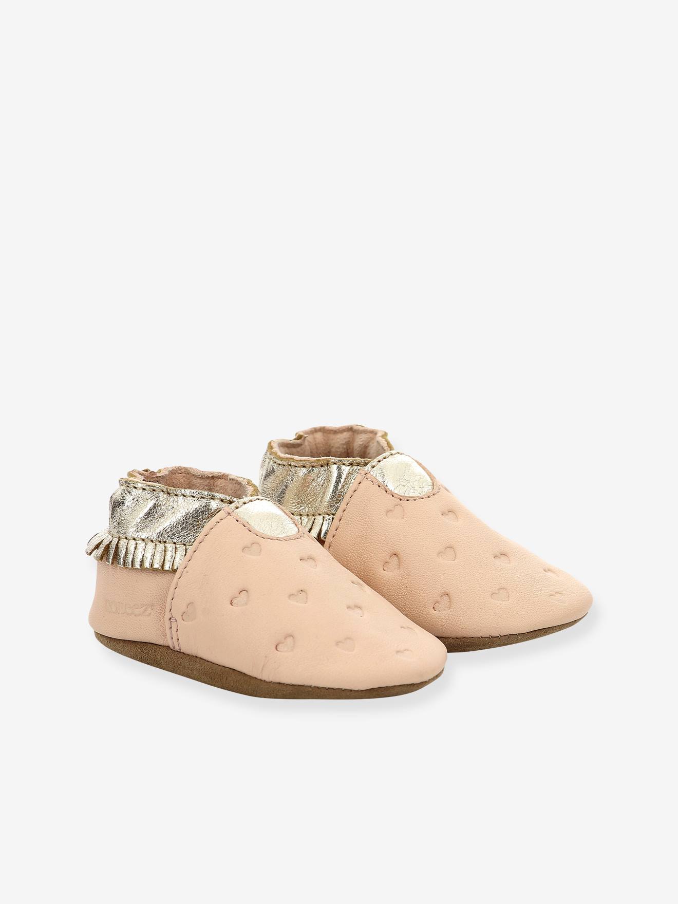 Chaussons cuir souple bébé Appaloosa Style 927830-10 ROBEEZ© rose