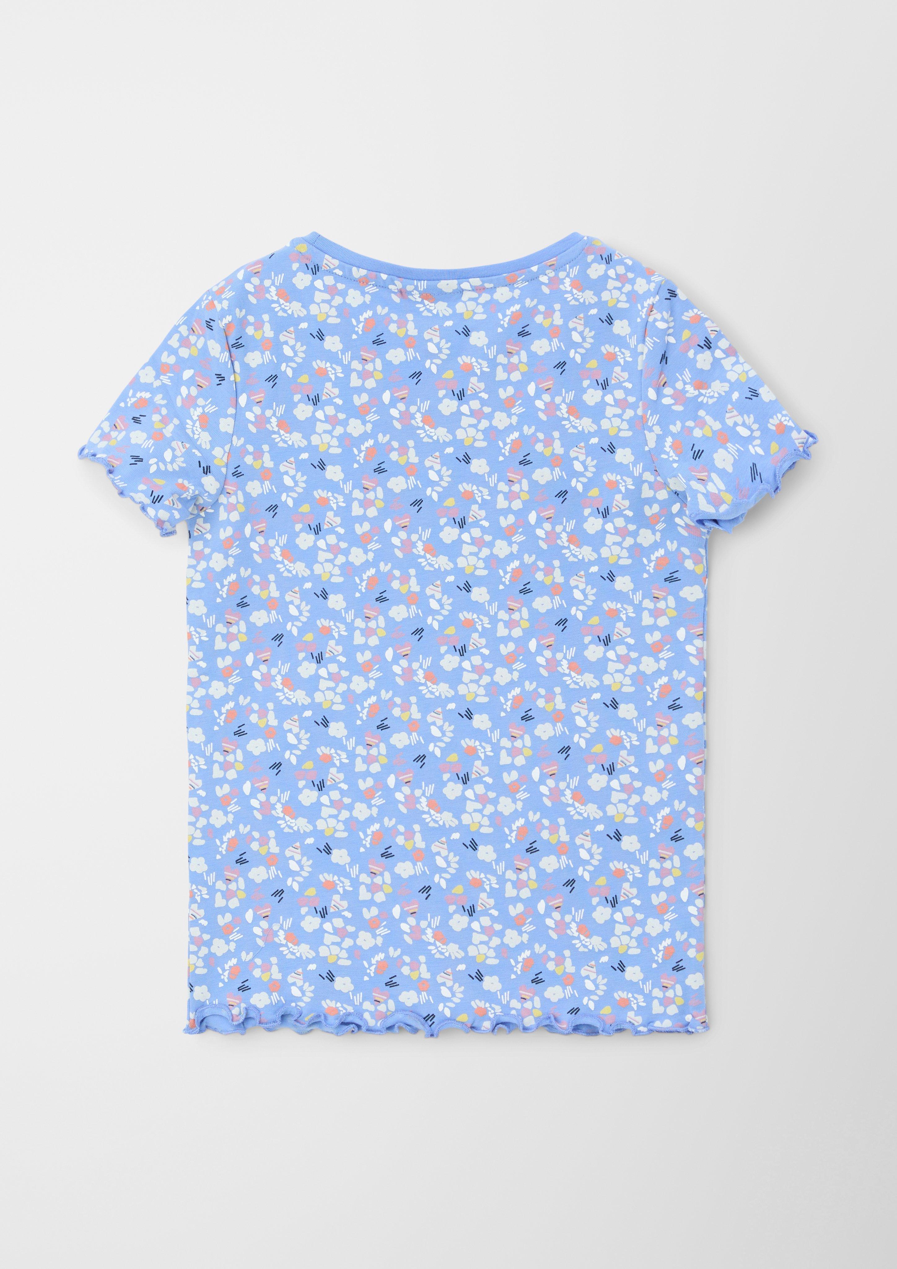T-Shirt mit Wellensaum  2127379-53A5