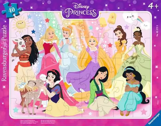 Kinderpuzzle ab 4 Jahren - Unsere Disney Prinzessinnen - 40 Teile