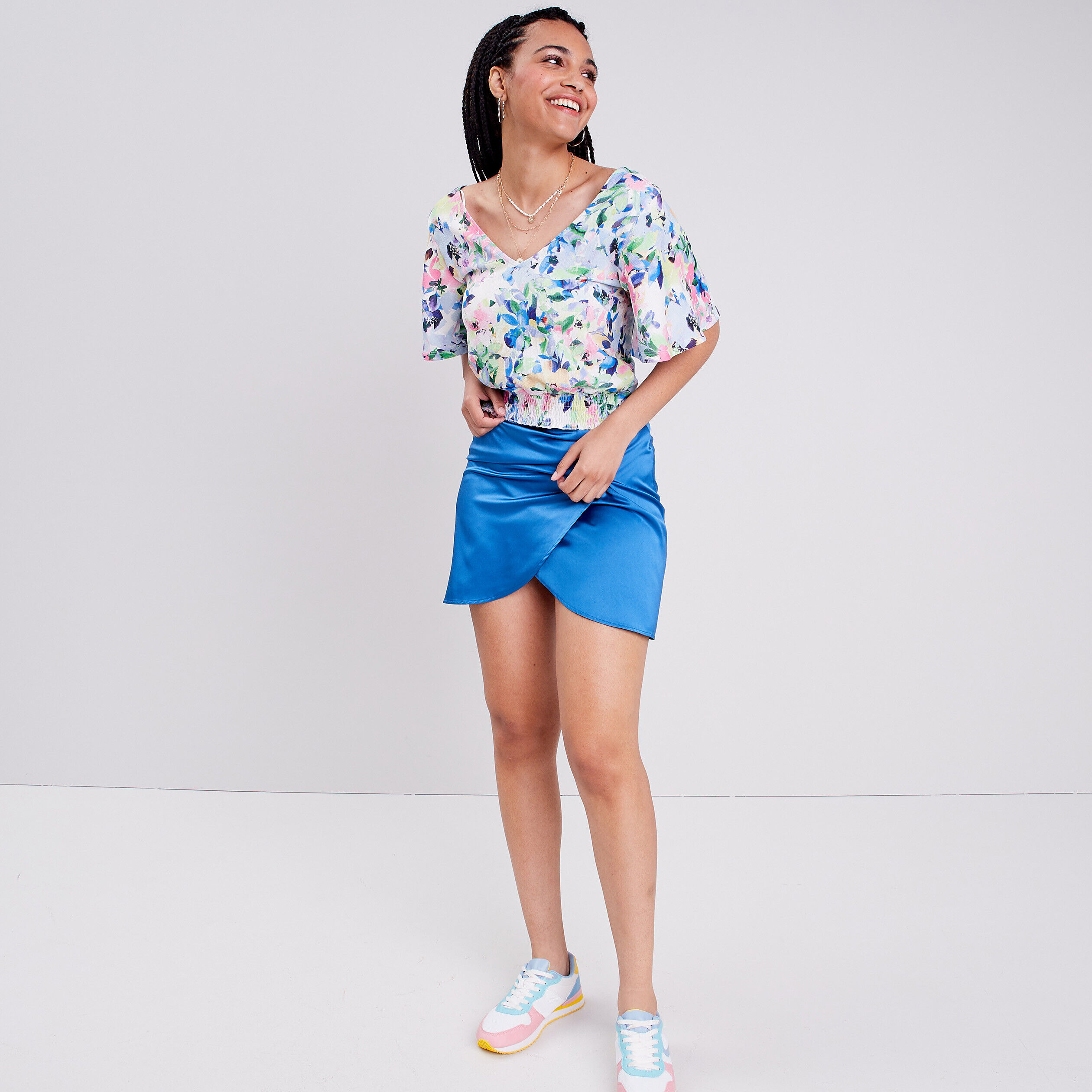 T-shirt manches courtes blanc femme | Cache Cache