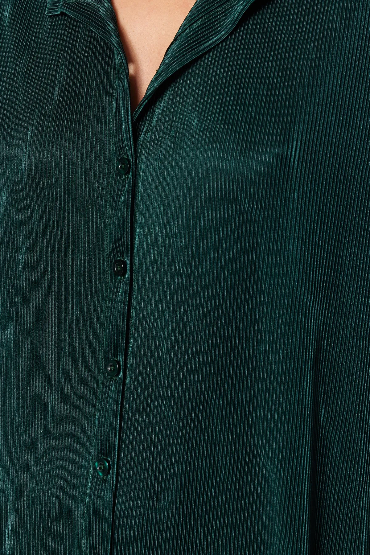 Trendyol Collection  Hemd - Grün - Relaxed Fit