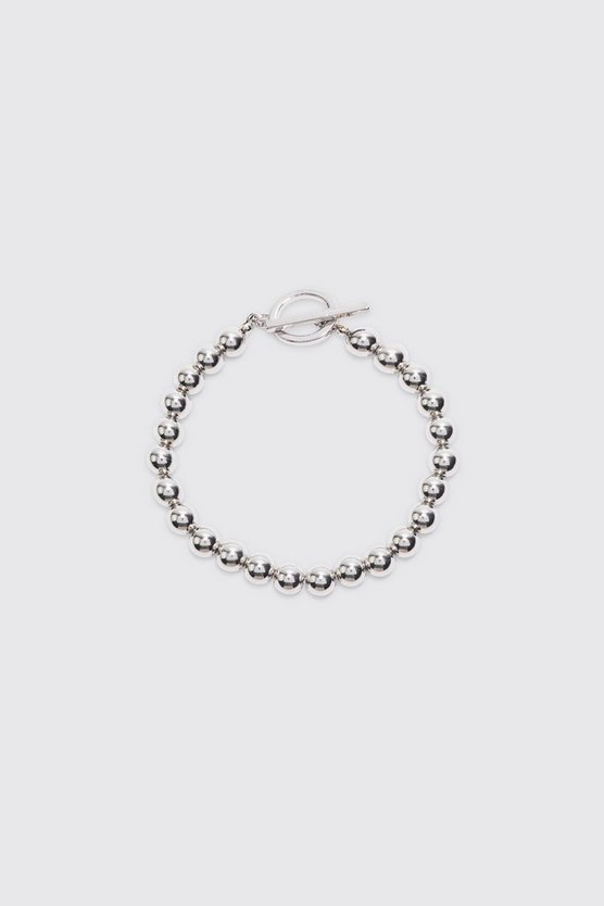 Silbernes Armband mit Metall-Detail