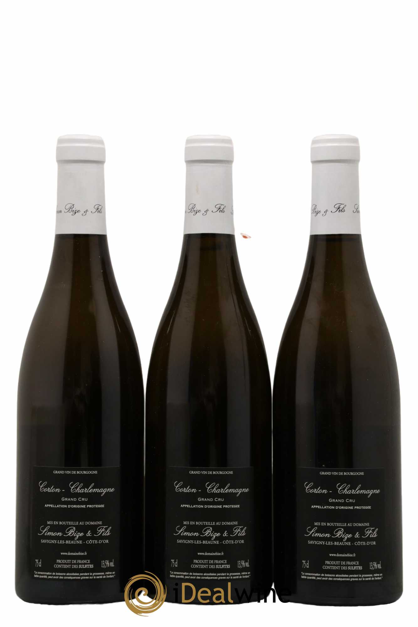 Corton-Charlemagne Grand Cru Simon Bize & Fils  2018 - Lot de 3 Bouteilles