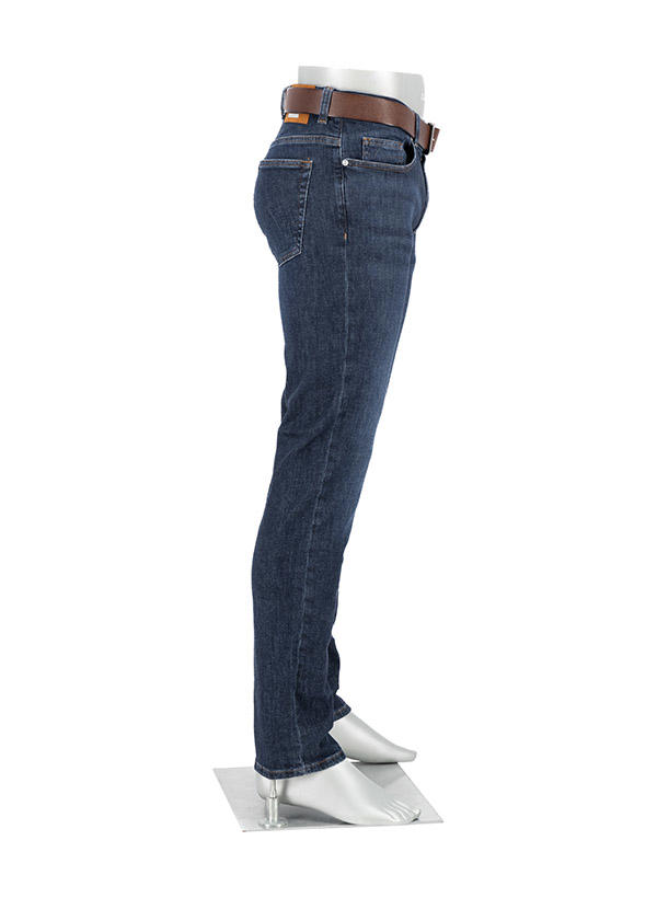 Alberto, Jeans Pipe, Regular Fit, Kaschmir-Baumwolle, jeansblau