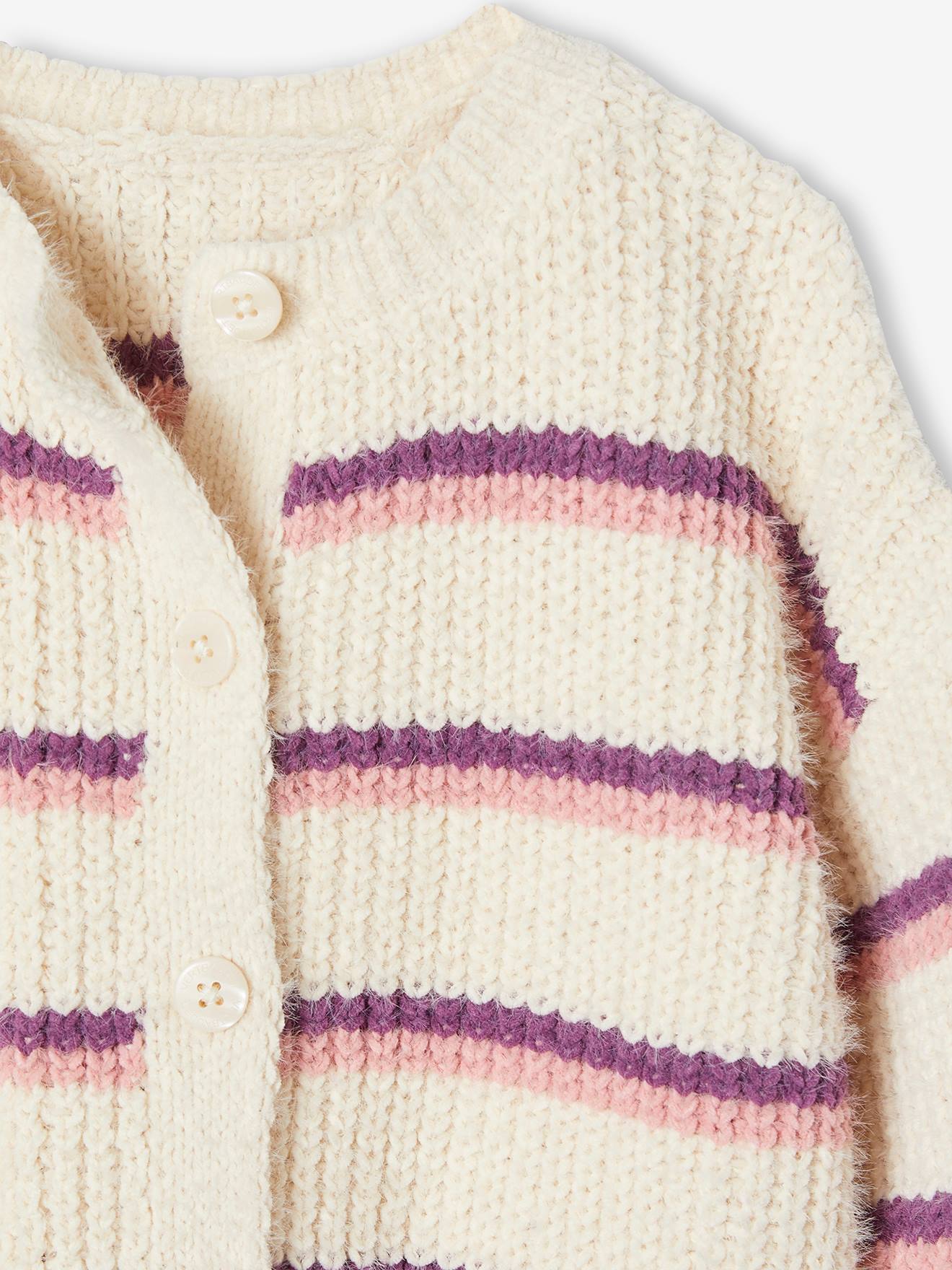 Vertbaudet Weiche Mädchen Strickjacke - curry