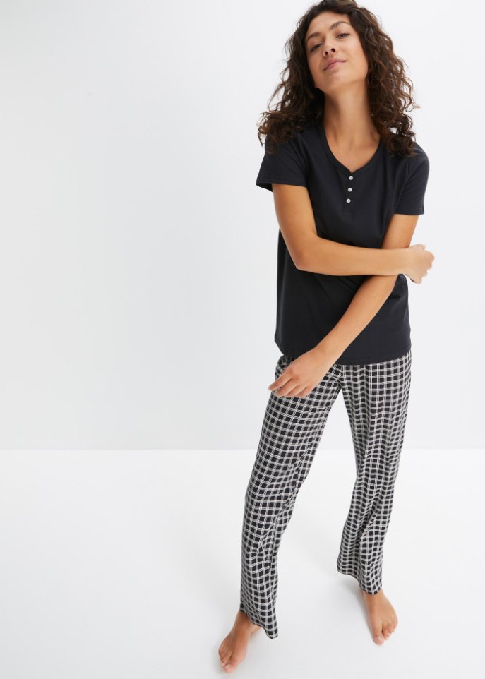 Pyjama mit Knopfleiste