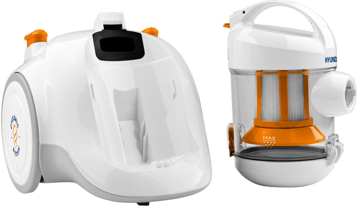 Hyundai Bodenstaubsauger VC009, 700 W, beutellos, ECOMotor, 2xHEPA-Filter, 1,5l Vo, 8m Aktion-Radius